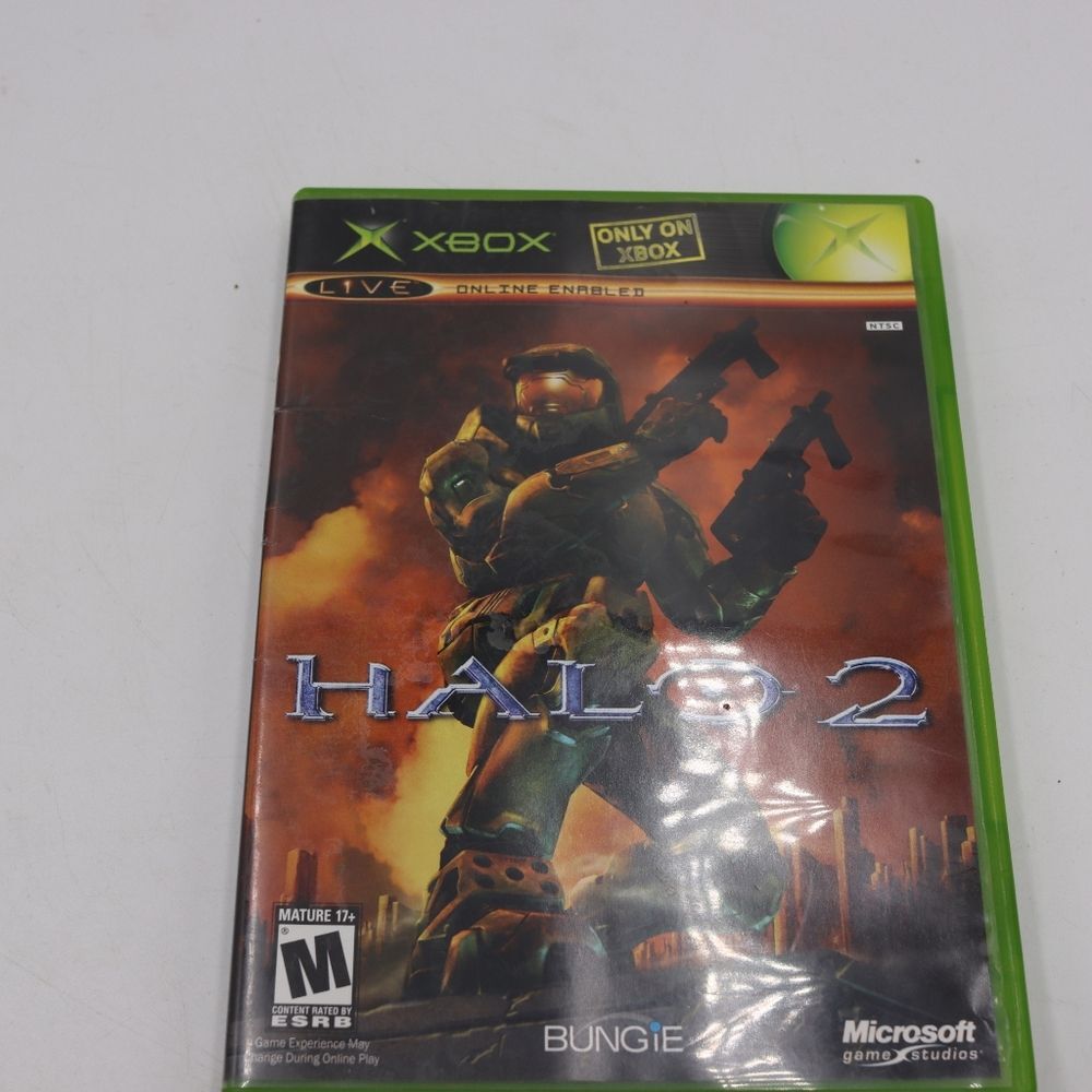 Microsoft Xbox Live Halo 2 Video Game Classic Shooter Case Disc Booklet Tested